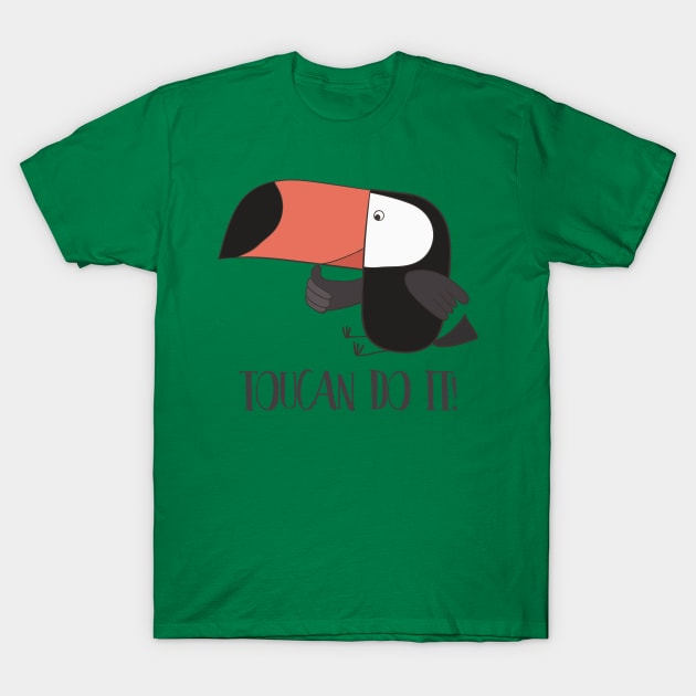 Toucan Do It, Funny Toucan T-Shirt by Dreamy Panda Designs